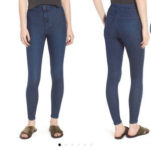 Topshop Moto ‘Joni’ Super Skinny Jeans, Navy Blue